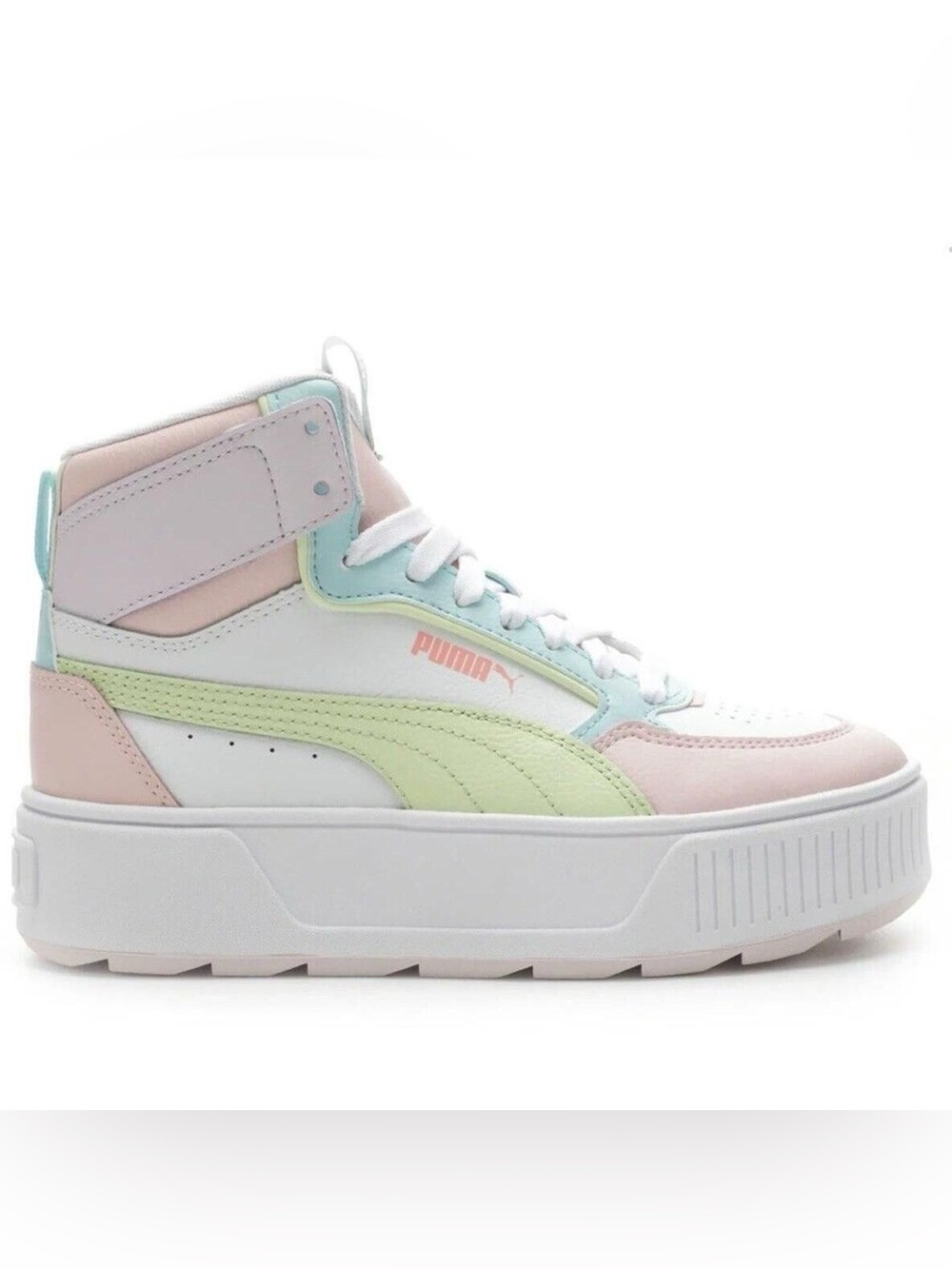 Puma Karem Rebelle Pastel Platform High-Top Sneakers - Size 6.5